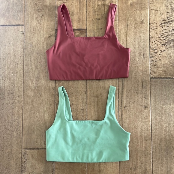 girlfriend collective Tops - Girlfriend Collective Square Neck Bra Bundle